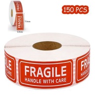 好時候 - 【FRAGILE】易碎字樣 貼紙 包裝 快遞適用 2.5 x 7.5cm