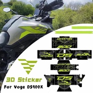 Motorcycle Accessories Waterproof Sticker Trunk Protective Stickers Kit Suitcases Stickers For Voge 