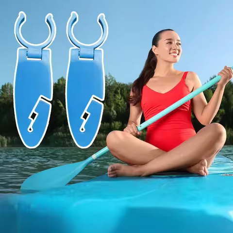 2pcs Stand Up Paddle Board Clips Double Padel Board Holder Expandable Fixing Clamps for Kayaking