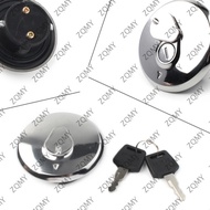 Motorbike Fuel Gas Tank Cap Cover Lock Key Set For Suzuki GN250 GN125 GN 125 250