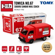 Tomica No.67 Subaru Sanbar Mail Coach TOMY Vintage Diecast 1/52 Original Box