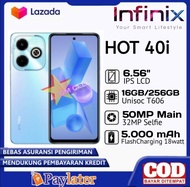 infinix Hot 40pro 16+256(+)infinix Hot40i Ram 16+256 GARANSI ! HOT ITEM!! GARANSI RESMI