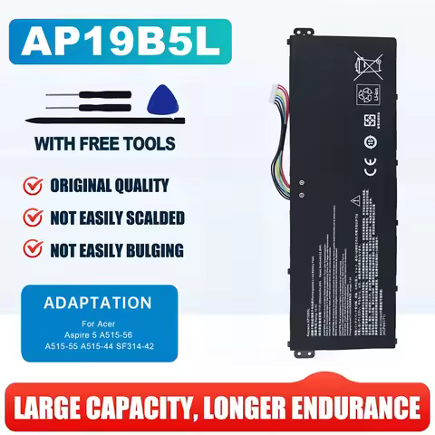 AP19B5L 15.4V 52.9Wh Laptop Battery for Acer Aspire 5 A514-54 A515-55 A515-43 wift 3 SF314-42 SP314-