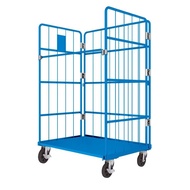 【TikTok】#Factory Wholesale Mobile Weight Type Turnover Trolley Grid Folding Express Sorting Cage Customized Logistics Tr
