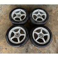 Original Rays Foundry G-Fames JDM Sport Rim 17” 5X100 5X114.3 Used Japan 🎌🇯🇵