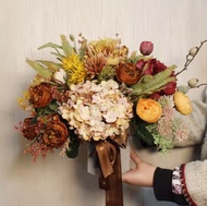 CT179E028 DECHOME ดอกไม้ประดิษฐ์ แจกันดอกไม้ประดิษฐ์ แจกัน แจกันแต่งโต๊ะทำงาน แจกันดอกไม้โต๊ะรับแขก