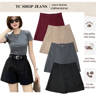 TC SHOP JEANS BIGSIZE A-Line Chunky Waist Jean Shorts 55kg-90kg Welded Fabric for Everyday Wear Code