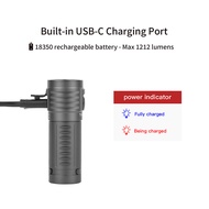 THRUNITE T1S Black 1200 Lumen Portable Mini Flashlight