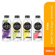 VIDA Water Zero Sugar 500ml (Lemon/Lime/Salty Lychee/Blackcurrant) for Zero Sugar Drink VIDA Pharmac