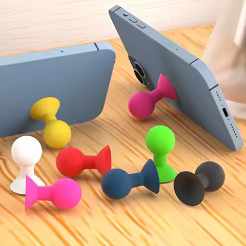 Colorful Universal Phone Holder Stander Monopod Mobile Phone Silicone Rubber Octopus Sucker Ball Sta