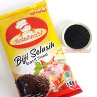 Yutakachi Brand Basil Seeds 1kg Telasih Basil Seed Mixed Various Drink Creations Ice Camur Fruit Syr
