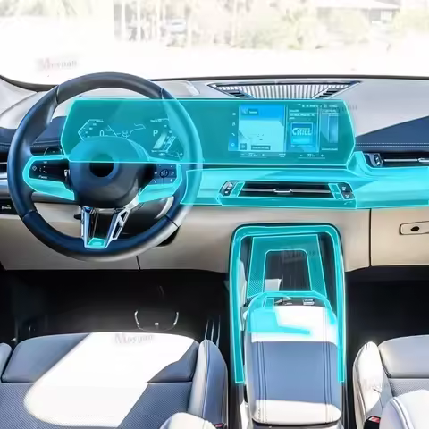 For BMW U10 U11 X1 X2 ix1 2023 Gearbox Panel Navigation Screen Automotive Interior TPU Protective Fi