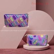 Special Offer Direct Sale~Closed Eyes into Clinique Counter Gift Cosmetic Bag Bobo Purple Canvas Girl Clutch Bag Storage Bag Cosmetic Bag