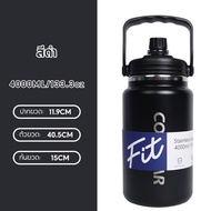 4600ml กระบอกน้ำเก็บอุณหภูมิ 4.6L ขวดน้ำสแตนเลส กระบอกน้ำ กระบอกน้ำเก็บความเย็น แก้วน้ำ ถ้วยน้ำความจ