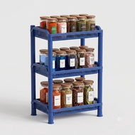 Evina Super 3-Tier Large Plastic Multipurpose Kitchen Spice Rack - Strong, Thick Plastic Dish Rack