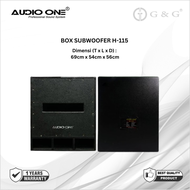 Box Subwoofer 15 Inch. Type H 115. Bahan Triplex (Multiplex) Tebal 15mm. Cocok untuk Semua Merk Speaker Component (RCF, JBL, YAMAHA, ACR, Fabolous, ASHLEY, RDW, AUDIO SEVEN, AUDIO ONE, G&amp;G)