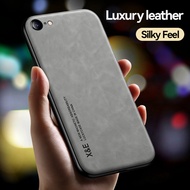 Luxury Silky Feel PU Leather Case for iPhone 7 8 Plus Soft TPU Back Cover for i7 i8 i7P i8P Shockpro