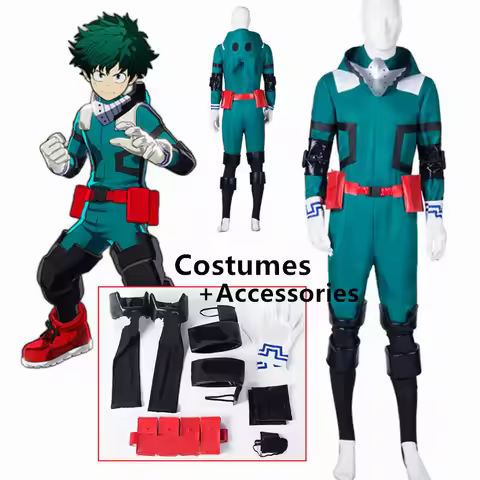Anime My Hero Academia Cosplay Midoriya Izuku Deku Battle Cosplay Halloween Carnival Costume Unisex 