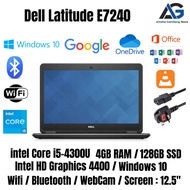 Dell Latitude E7240 i5 4th Gen Business Laptop 4GB RAM 128GB SSD 12.5 Inch HD Screen