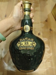 皇家禮炮21年綠瓶蘇格蘭威士忌連絨袋及禮盒
