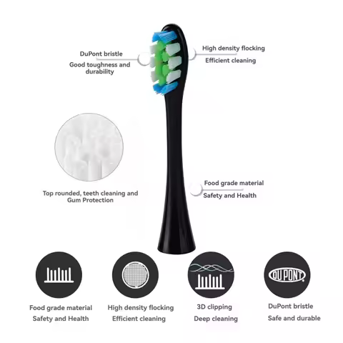 6Pcs Suitable for OCLEAN/OKLIN X Electric Toothbrush Head One/SE/XPRO/Z1/AIR Universal Replacement H