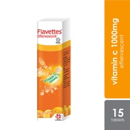 [EXP: 12/24] Flavettes Effervescent Vitamin C 1000mg 15's Orange / Passion Fruit