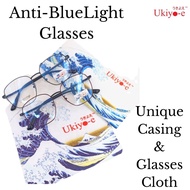 🕶️Ukiyo-e Anti-BlueRay Metal Glasses Frame 成人不锈钢防蓝光眼镜  - M8827