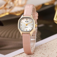 Jam Tangan Wanita Kuarsa Analoq Arloji Sederhana Polos Kasual Persegi Kecil Fashion Korea Style