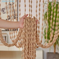 TMZ1 Beaded Door Curtain, 1*2M Door Curtain Beaded String Curtain, Window Treatment Solid Color Tass