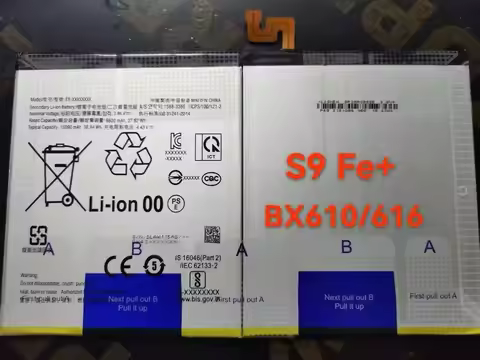 3.86V 10090mAh EB-BX818ABY For Samsung Galaxy Tab S9 FE Plus 12.4 2023/SM-X610/X610N/X616B/X616C/X61