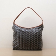 GOYARD BohemeHoboBag子母腋下包棕色PVC銀扣肩背包
