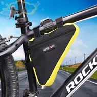 MALCOLM Bicycle Triangle Bag, Storage Ultra-light Bike Beam Hanging Bag, Riding Equipment Durable Portable Polyester Saddle Frame Pouch MTB Road Bike