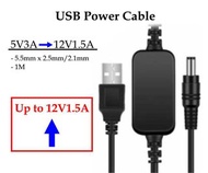 USB Cable, USB Power Cable, Power Cord, 電源線, 電線, 5V to 12V, 5V轉12V, 5V3A轉12V1.5A