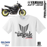 23 Moto Tees : Yamaha MT Series Design White Tshirt. MT15 MT25 MT03 MT07 MT09 MT10 TRACER