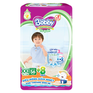 (Tặng 8 miếng) Tã quần Bobby size XXL - 56 miếng (Cho bé 15 - 25kg