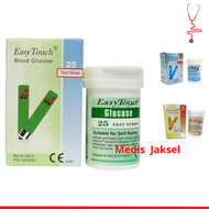 Easytouch Strip Refil Uji Gula Darah Easytouch Diabetes - Alat Test Strip Gula Darah Strip Cek Gula Darah Glucose isi 25 pcs/alat cek gula darah/alat tes gula darah diabetes/stik cek gula darah easy touch/alat cek gula darah 3 in 1 lengkap