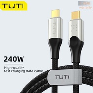 TUTI 240W Cable Type C Fast Charging 48V 5.0A Charger Type C To Type C Cable For Xiaomi Samsung