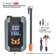 【New Arrival】 Tire Inflator with Jump Starter Electric Air Pump Car Battery Jump Starter Cordless Ai