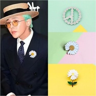 Brooch Same Style G-Dragon Daisy Cute Japanese Cartoon Pin Badge Fixed ins Fresh Jewelry 12.11