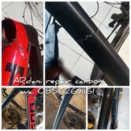 Repair fream carbon road bike repair carbon roadbagie polygon cervelo pinarelo giant helios stratos