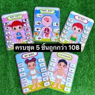 สื่อการสอนร่างกายของฉัน my body อวัยวะภายในร่างกาย เรียนรู้คำศัพท์ภาษาอังกฤษ สื่อการสอนทำมือ ขนาดเต็