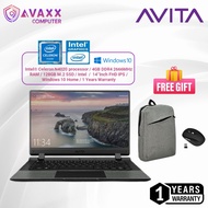 AVITA ESSENTIAL 14 -Intel Celeron N4020 /4GB DDR4 RAM /128GB SSD /14" FHD IPS /Win 10 HOME  /1 Year 