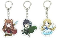 Inc. - Set of 3 Shield Hero Acrylic Keychain Naofumi Iwatani, Raphtalia, Filo v1, Multicolored, Pendant Height: 2 inches