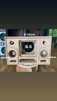 ตู้บลูทูธ6.5นิ้วกลาง3นิ้วแหลม2นิ้ว สูตรแบนพาส