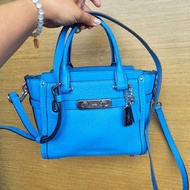 Coach Azure swagger 21 carryall in pebble leather