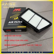 MEAUSU AIR FILTER  MSAF-5PH(17220-5PH-A00)  MODEL:HONDA CRV 2017 TLA 2.0 / TME 2.0