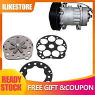 ilikestore Compressor Valve Plate Kit  AC Assembly with Gasket Metal Air for 7B10 Series Conditioner