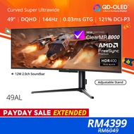 PRISM+ 49AL | 49" 144Hz Curved Ultrawide OLED 0.03ms 148% sRGB Gaming Monitor [5120 x 1440]