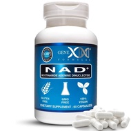 Genex NAD+ 250mg Serving 60 Capsules Nicotinamide Adenine Dinucleotide (Actual NAD+ Not a Precursor)