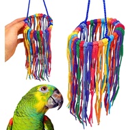 Bonka Bird Toys 51213 Large Aglet Heaven Cotton Shoelace Toy with 4" Ring and Plastic Aglets for Con